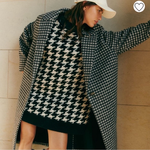 NEW WITH TAGS BEAUTIFUL JACQUARD KNIT HOUNDSTOOTH DRESS HARD TO FIND - Picture 9 of 9